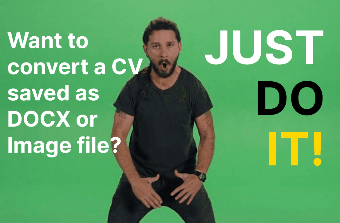 Upload DOCX and Images to generate a blind CV