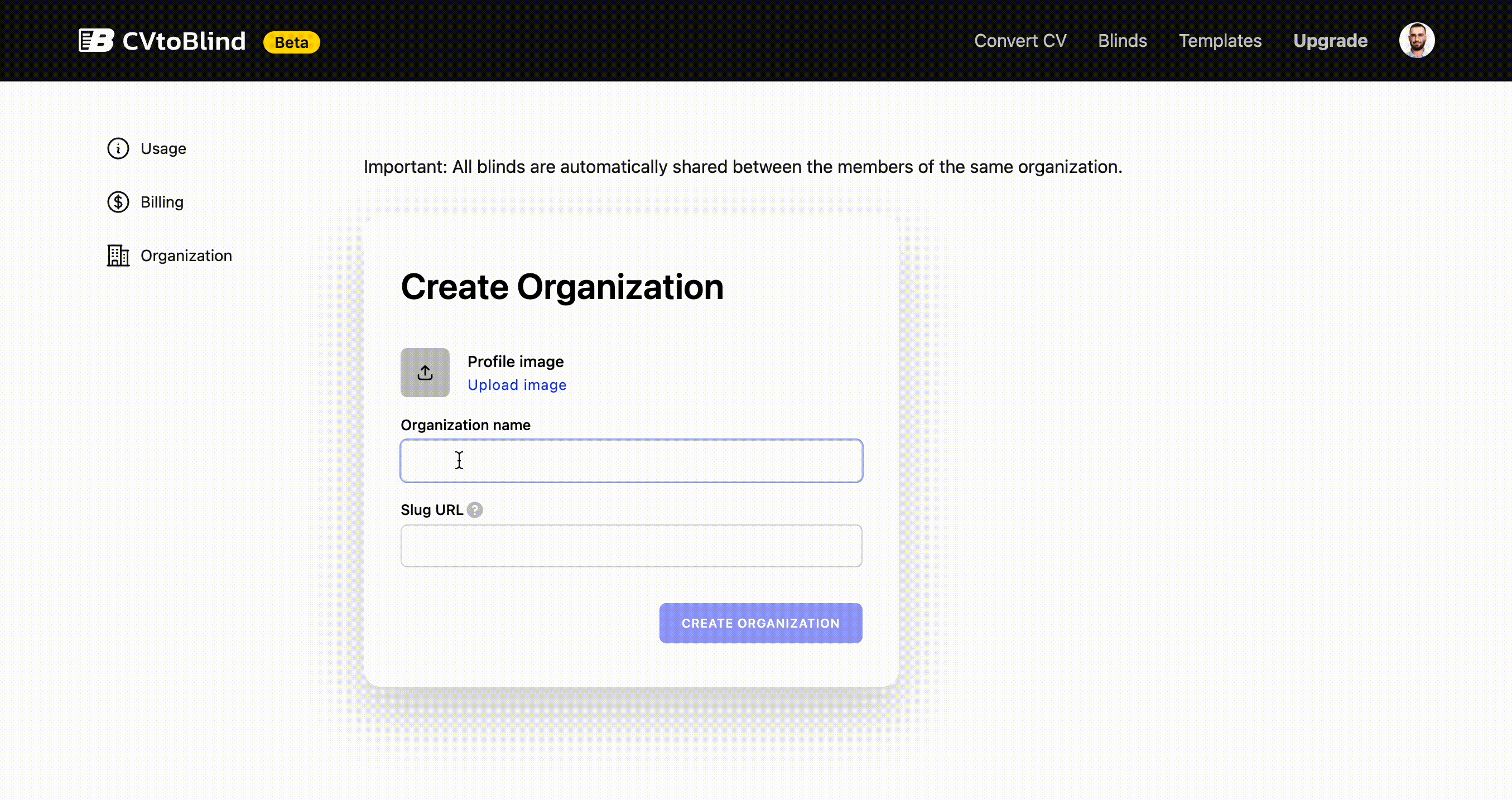 Add your company name and invite teammates
